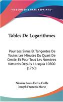 Tables de Logarithmes
