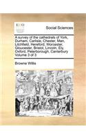 A Survey of the Cathedrals of York, Durham, Carlisle, Chester, Man, Litchfield, Hereford, Worcester, Gloucester, Bristol, Lincoln, Ely, Oxford, Peterborough, Canterbury Volume 3 of 3