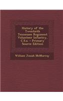 History of the Twentieth Tennessee Regiment Volunteer Infantry, C.S.A.