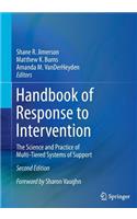 Handbook of Response to Intervention