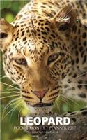 Leopard Pocket Monthly Planner 2017: 16 Month Calendar