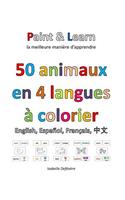 50 animaux en 4 langues: anglais, espagnol, français, chinois(French)