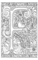 Color My Cover Journal - Creative Alphabet - F