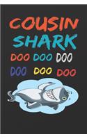 cousin shark doo doo notebook