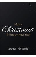 Happy New Year Journal Notebook: New Year Gift (120 Pages, Blank, 8.5 x 11) Lined Notebook, Journal Diary, Merry Christmas,