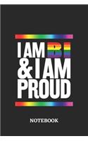I am Bi and I am Proud Notebook: 6x9 inches - 110 graph paper, quad ruled, squared, grid paper pages - Greatest LGBTQ Journal - Gift, Present Idea