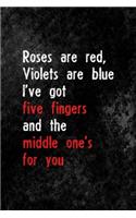Roses Are Red, Violets Are Blue, I've Got Five fingers And The Middle One's For You