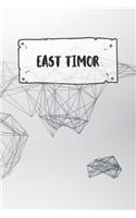 East Timor: Dotted Travel Diary Notebook or Journey Dotted Grid Journal - Holiday Trip Pocketbook for Men and Women with Dots