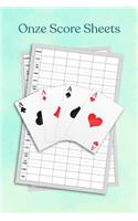 Onze Score Sheets: A pad of scoresheets: Perfect for scorekeeping: Blue cover