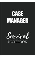 Case Manager Survival Notebook: Small Undated Weekly Planner for Work and Personal Everyday Use Habit Tracker Password Logbook Music Review Playlist Diary Journal