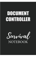 Document Controller Survival Notebook: Small Undated Weekly Planner for Work and Personal Everyday Use Habit Tracker Password Logbook Music Review Playlist Diary Journal