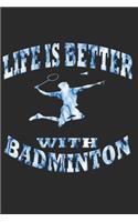 Badminton Notizbuch