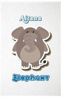 Aitana Elephant A5 Lined Notebook 110 Pages