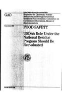 Food Safety: Usda's Role Under the National Residue Program Should Be Reevaluated