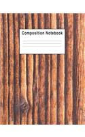 Composition Notebook: Wood