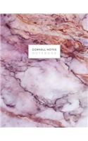 Cornell Notes Notebook: Purple Pink Marble Chic Cornell Note Paper Notes Taking Journal for School Students Girls Women College Ruled Lined Large Notebook, 8.5 x 11 in