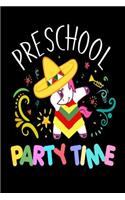 Preschool Party Time: Cinco De Mayo Preschool Unicorn Gift Journal