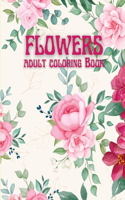 Flowers Adult Coloring Book