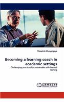 Becoming a learning coach in academic settings