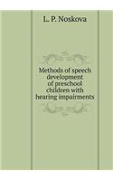 Methods of speech development of preschool children with hearing impairments