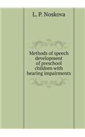 Methods of Speech Development of Preschool Children with Hearing Impairments