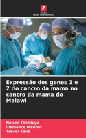 Expressão dos genes 1 e 2 do cancro da mama no cancro da mama do Malawi