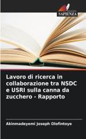 Lavoro di ricerca in collaborazione tra NSDC e USRI sulla canna da zucchero - Rapporto