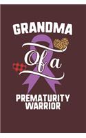 Grandma Of A Prematurity Warrior: Prematurity Awareness Leopard Buffalo Plaid Family Gift