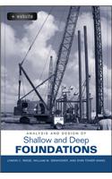 Analysis and Design of Shallow and Deep Foundations
