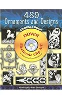 489 Ornaments and Designs CD-ROM and Book