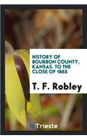 History of Bourbon County, Kansas