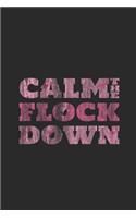 Calm The Flock Down: Flamingos Notebook, Graph Paper (6 x 9 - 120 pages) Animal Themed Notebook for Daily Journal, Diary, and Gift