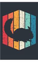 Vintage Chinchilla Notebook - Gift for Chinchilla Lovers - Retro Chinchilla Journal - Chinchilla Diary for Boys and Girls