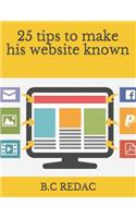 25 tips to make his website known