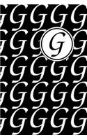 Monogram Letter G In Black And White