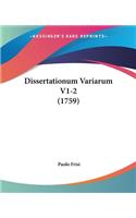 Dissertationum Variarum V1-2 (1759)