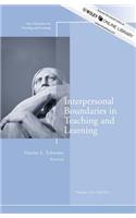 Interpersonal Boundaries in Teaching and Learning