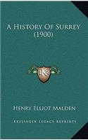 A History Of Surrey (1900): (English)
