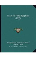 Choix de Textes Egyptiens (1883)
