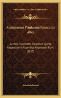 Romanarum Plantarum Fasciculus Alter