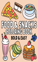 Food & Snacks Coloring Book