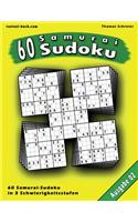 60 Samurai-Sudoku, Ausgabe 02: 60 gemischte Samurai-Sudoku, Ausgabe 02(2 60 Samurai-Sudoku)