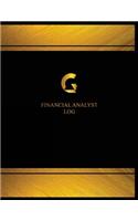 Financial Analyst Log (Logbook, Journal - 125 pages, 8.5 x 11 inches)