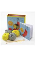 Learn to Knit Kit: Includes Needles and Yarn for Practice and for Making Your First Scarf-Featuring a 32-Page Book with Instructions and a Project