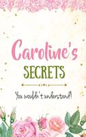 Caroline's Secrets personalized name notebook for girls and women