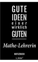 Notizbuch für Mathe-Lehrer / Mathe-Lehrerin