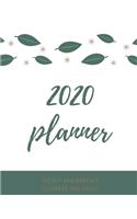 2020 Planner Weekly and Monthly Calendar and Goals