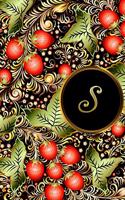 S: Initial Monogram Lined Letter Notebook, Journal & Diary for Writing & Note Taking for Girls and Women - Gold and Floral