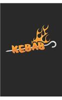 Kebab: 6x9 Kebab - lined - ruled paper - notebook - notes