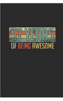 57 Years Of Being Awesome: Dotted Bullet Grid Notebook - Journal for Birthday Gift Idea and Anniversay Gift Idea